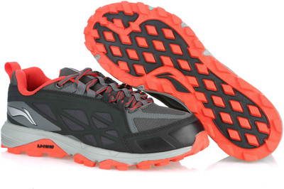 

Li-Ning Running Shoes For Men(Grey, Red