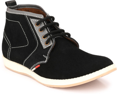 

John Karsun Leather Boots For Men(Black)