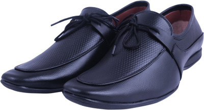 

Visach VISACH Men Lace up Black Formal Shoes Slip On For Men(Black