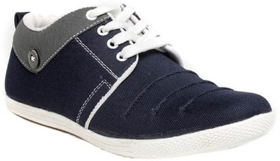 

Aadi Black Synthetic Leather Casual Shoes Sneakers For Men(Blue, Grey