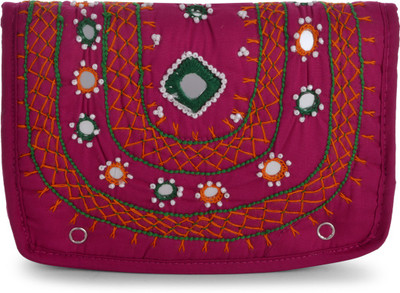 TRIBES INDIA Women Casual Red Cotton Hand-held Bag