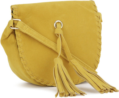 

Forever 21 Women Casual Yellow Cotton Sling Bag