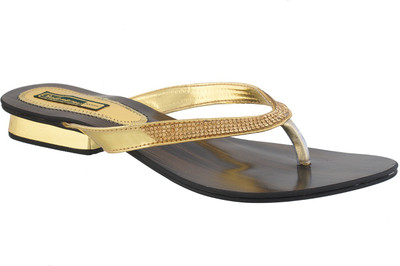 

Soft Arts Flip Flops, Gold