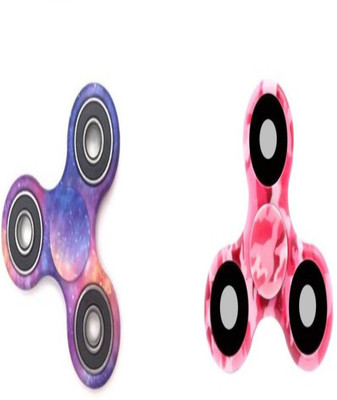 

Winkels Pack of 2 Galaxy and Pink Printed Latest Fidget Hand Spinner Toy, Multicolor High Quality, Pressure Reducer Anti Stress, High Speed 2-3 Minutes Spins(Pink, Purple)