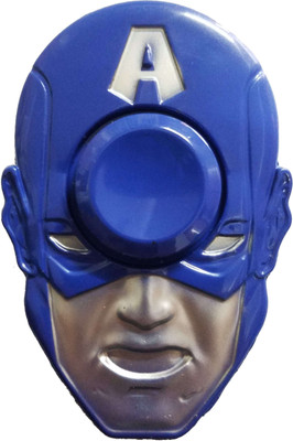 

Smart Fidget Captain America Face Metal Hand Spinner Fidget Stress Reducer Anti Anxiety for Children / Adults(Multicolor)