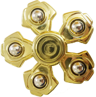 

Smart Fidget Special Golden Five Wing New Hammer with silver ball Design Hand Spinner Fidget Stress Reducer Anti Anxiety for Children / Adults(Gold)