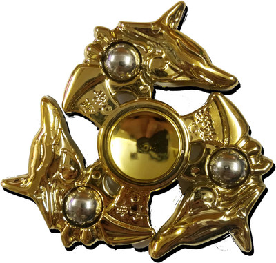 

Smart Fidget Gold Tri Dragon Super Cool Hand Spinner Fidget Stress Reducer Anti Anxiety for Children / Adults(Gold)