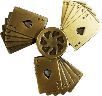 

Smart Fidget Playing Cards King Queen Jack Metal Hand Spinner Fidget Stress Reducer Anti Anxiety for Children / Adults(Multicolor)