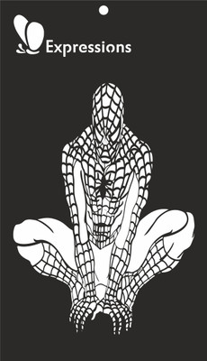

expressions craft stamps Amazing Spiderman EST6020 Hand made Design Stencil(Pack of 1, Art Stencil)