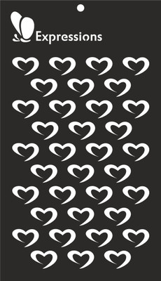 

expressions craft stamps EST6006 Hand made Design Stencil(Pack of 1, Art Sencil)