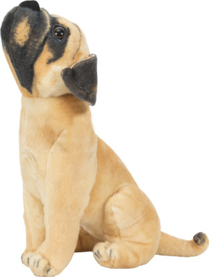 

Aaryan Enterprise Brown Pug Dog Stuffed Soft Plush Toy For Kids Birthday Gift - 10 cm(light Brown)