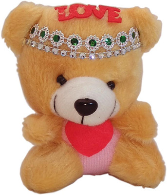 

FlySky CUTE & SWEET LOVE TEDDY WITH NAPKIN HANGER - 14 cm(Multicolor)