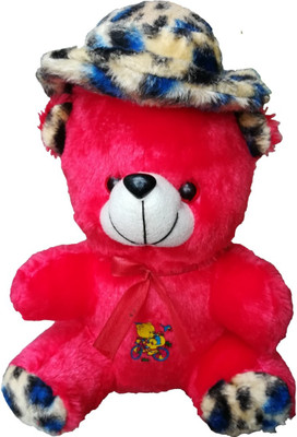 

COST TO COST Soft toy Brown Teddy Black Cap - 25 cm(Black, Black)