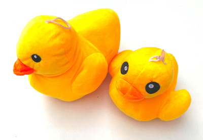 

Aparnas Cute looking mother and baby duck stuffed soft plush toy for kids love girl - 30 cm(Yellow)