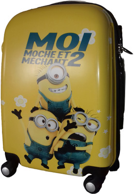 

kidoz kingdom TRAVELLING TROLLEY BAG MINION  INCH 4 WHEEL Cabin Luggage -  inch(Multicolor