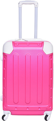 

PRAGEE EXCLUSIVE STYLISH  INCH CHECK IN LUGGAGE TROLLEY BAG ( HARD SHELL) Check-in Luggage -  inch(Pink