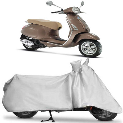 

Vsquare Two Wheeler Cover for Universal For Bike(Vespa, Silver)