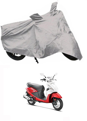 

autoright Two Wheeler Cover for Hero(Pleasure, Silver)
