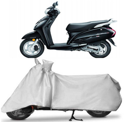 VSQUaRe Two Wheeler Cover for Universal For Bike(Access, Silver)