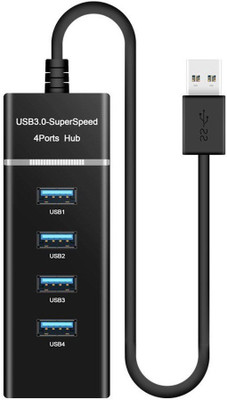 

BB4 HIGH SPEED 4 PORT HUB 3.0 USB Adapter(Black)