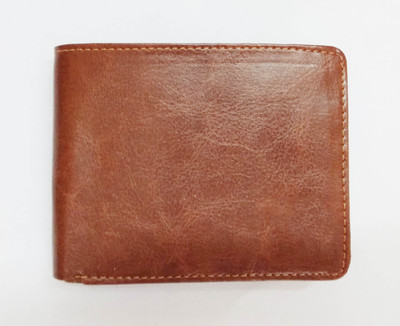 Kings Men Brown Genuine Leather Wallet(5 Card Slots)