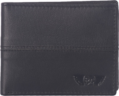 

Royster Callus Men Black Genuine Leather Wallet(6 Card Slots), Blak