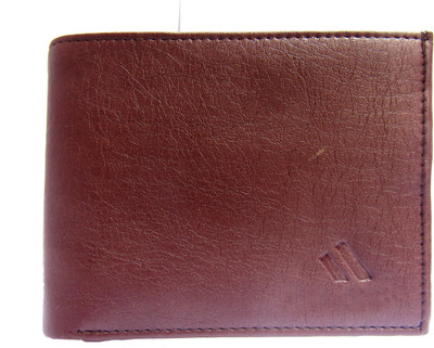 

poland Men Brown Artificial Leather Wallet(7 Card Slots), Dark brown