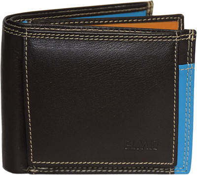 

EL MIO Men Brown Genuine Leather Wallet(12 Card Slots), Dark brown
