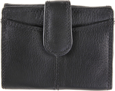 

Tee Ess Women Casual Black Genuine Leather Wallet(6 Card Slots)