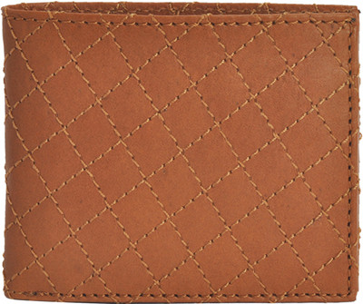 

CANVAS & AWL Men Brown Genuine Leather Wallet(6 Card Slots)