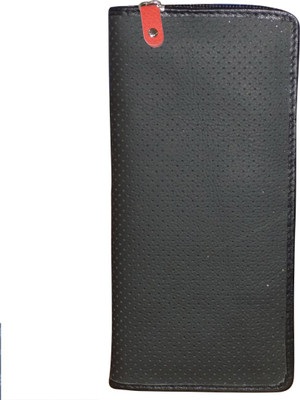 

Style 98 Men Black, Red Genuine Leather Wrist Wallet(16 Card Slots)