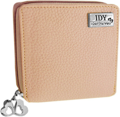 

ANGLOPANGLO Women Casual Beige Artificial Leather Wallet(7 Card Slots), Peach