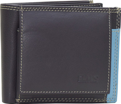 

EL MIO Men Grey Genuine Leather Wallet(12 Card Slots)