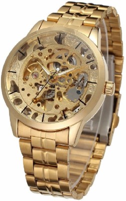GT Gala Time Golden Dial Fully Automatic battery Less Watch  - For Men   Watches  (GT Gala Time)