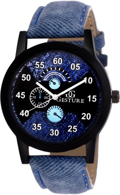 Gesture Denim Bold Blue Elegant Watch  - For Men   Watches  (Gesture)