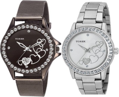 TOREK Stylish Designer Combo of Two latest model JKJFUHDNHGB 2229 Watch  - For Girls   Watches  (Torek)