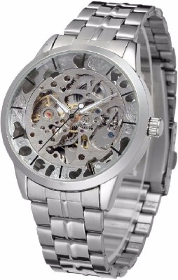 GT Gala Time Silver Transparent Design Fully Automatic Watch  - For Men   Watches  (GT Gala Time)