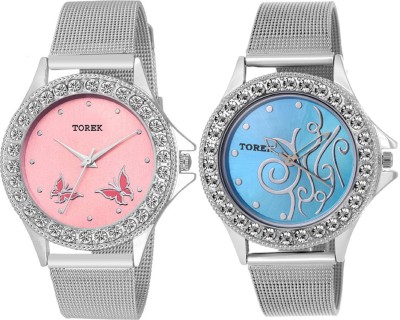 TOREK Stylish Designer Combo of Two latest model AGSFT956 2234 Watch  - For Girls   Watches  (Torek)
