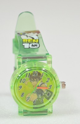 Gubbarey New Ben 10 Transparent Green Strap Watch  - For Boys   Watches  (GUBBAREY)