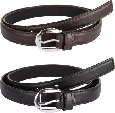 

HT Collections Women Casual, Evening, Formal, Party Black, Brown Artificial Leather Belt