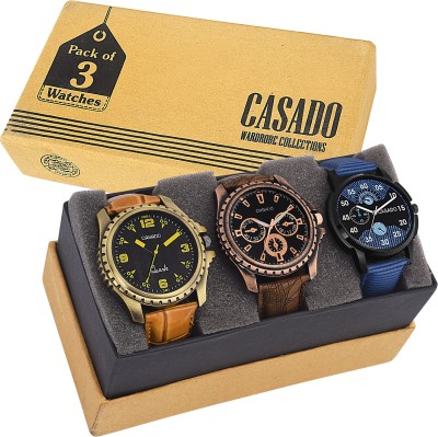 Casado 135x720x171 COMBO OF 3 BEST DESIGNED Watch  - For Boys   Watches  (Casado)
