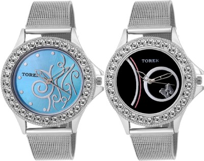 TOREK Stylish Designer Combo of Two latest model WEDGHGF 2242 Watch  - For Women   Watches  (Torek)