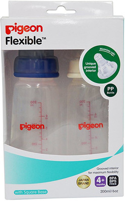

Pigeon 200ml Peristaltic Nursing Bottle Twin Pack (Blue/White) - 200 ml(Blue, White)