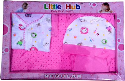 

VIVAAN VIVAAN 4 Piece Gift Set - Pink (0 - 1 Year) (Yellow, Green, Pink)(Pink, Yellow, Green)