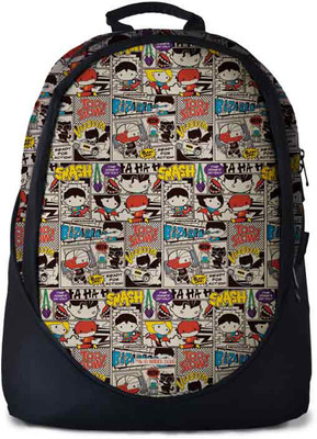 

The Souled Store. DC: Comic Strip Backpack 30 L Backpack(Black)