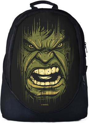 

The Souled Store. Avengers: Hulk Face Backpack 30 L Backpack(Black)