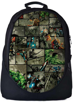 

The Souled Store. Marvel: Comic Pattern Backpack 30 L Backpack(Black)