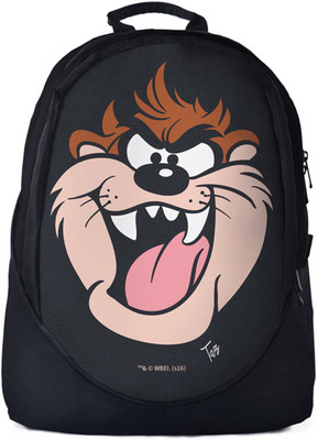 

The Souled Store. Looney Tunes: Taz Face Backpack 30 L Backpack(Black)