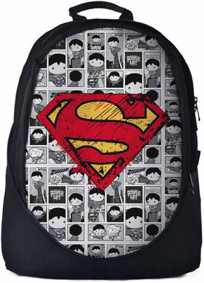 

The Souled Store. Superman: Comic Strip Backpack 30 L Backpack(Black)