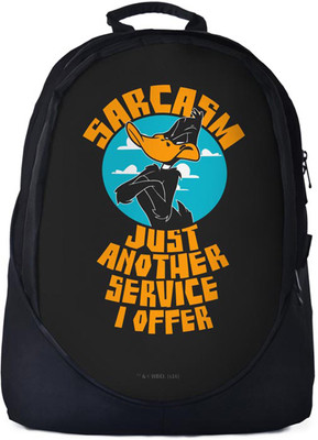 

The Souled Store. Looney Tunes: Sarcasm Backpack 30 L Backpack(Black)